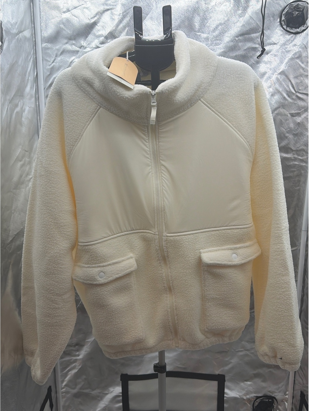Logicalates Bonfire Fleece Jacket with Tall Collar and Full Zipper, Size 1X
